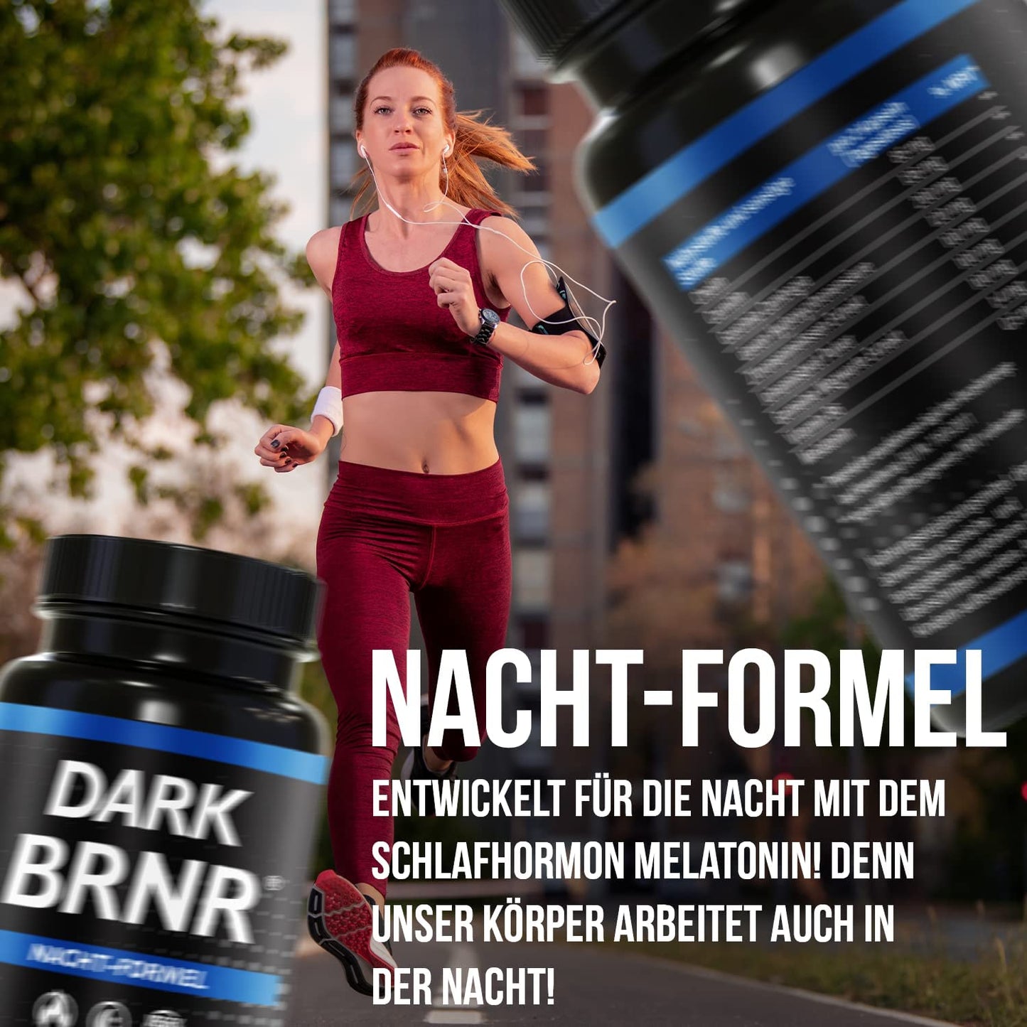 DARK BRNR Nacht-Formel mit Melatonin, 120 Kapseln