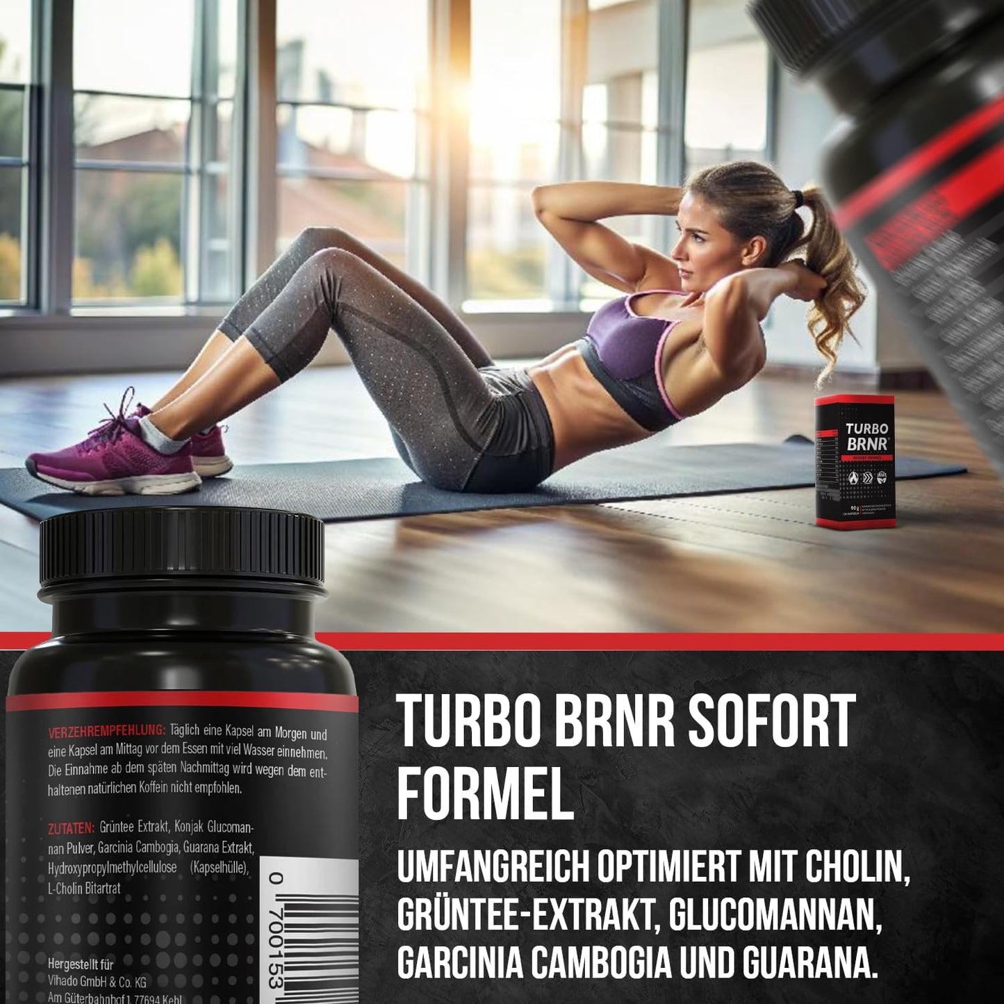 TURBO BRNR Sofort Formel, 120 Kapseln