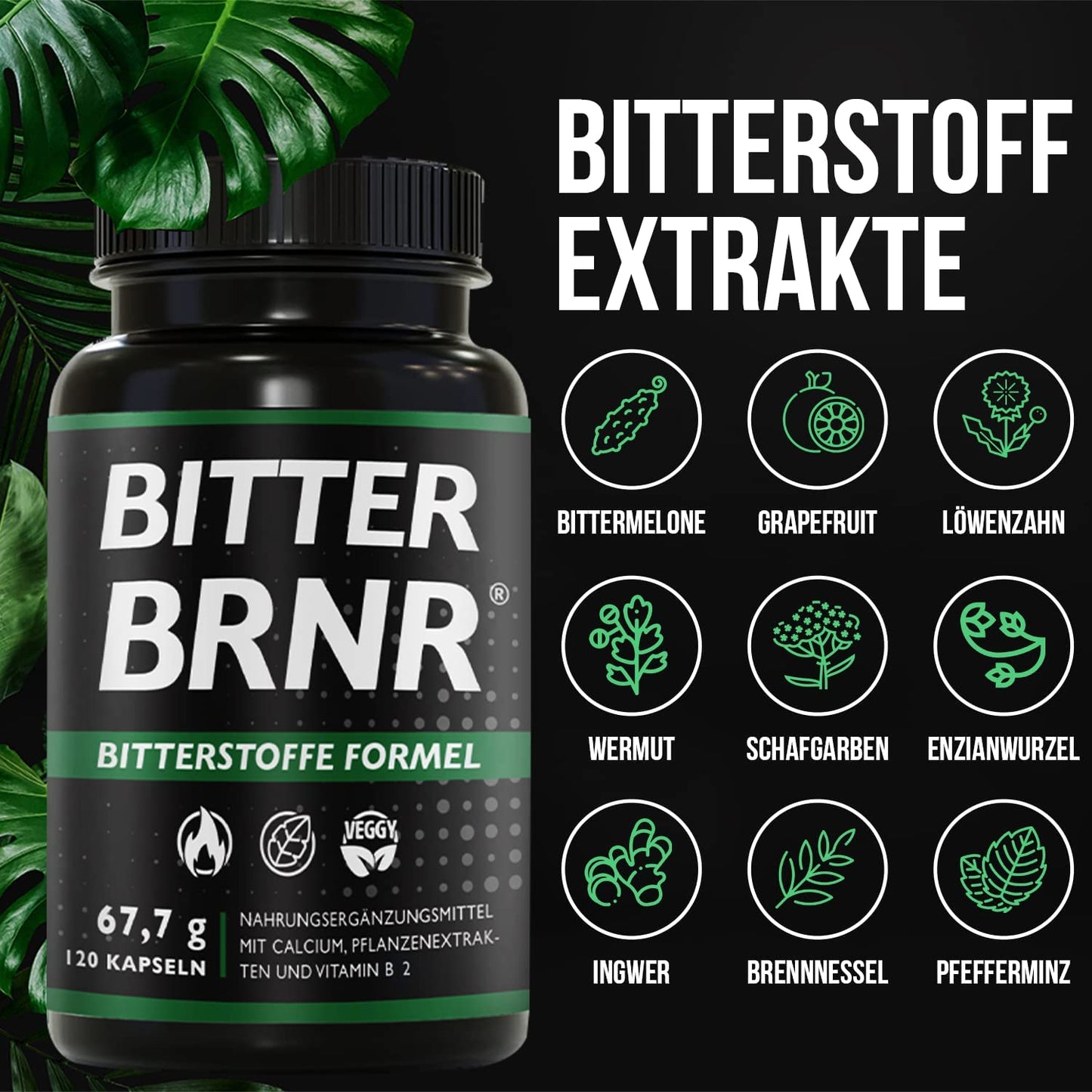 BITTER BRNR Bitterstoffe Formel, 120 Kapseln
