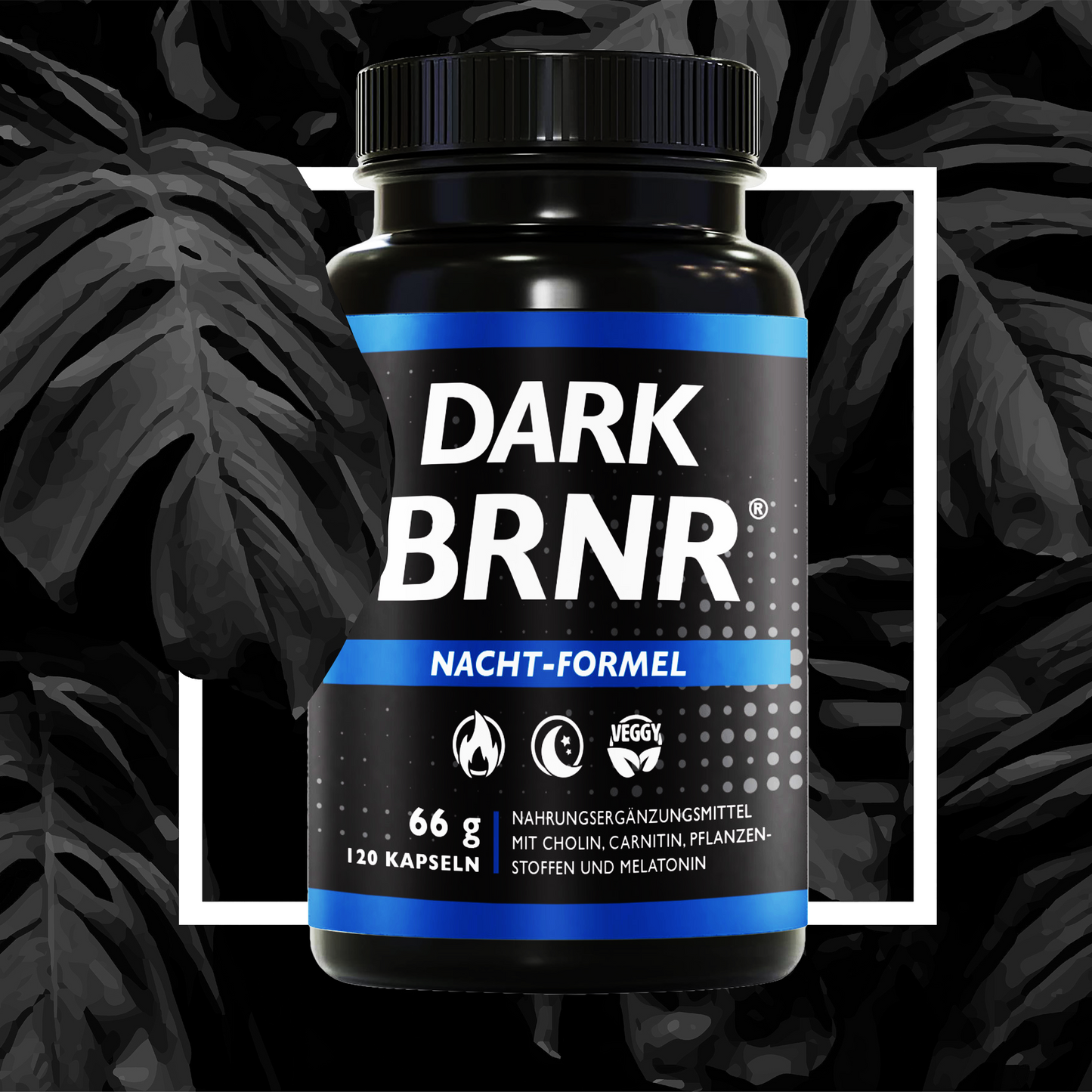 DARK BRNR Nacht-Formel mit Melatonin, 120 Kapseln