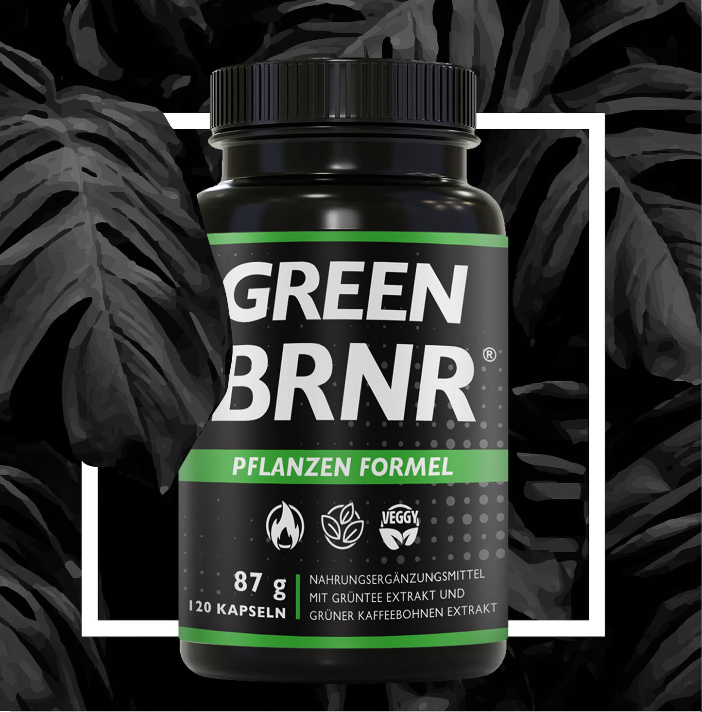 GREEN BRNR Grüntee Extrakt hochdosiert, 120 Kapseln