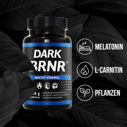 DARK BRNR Nacht-Formel mit Melatonin, 120 Kapseln