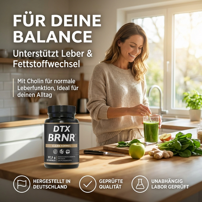 DTX BRNR Leber + Stoffwechsel Formel, 120 Kapseln