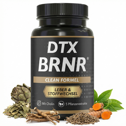 DTX BRNR Leber + Stoffwechsel Formel, 120 Kapseln