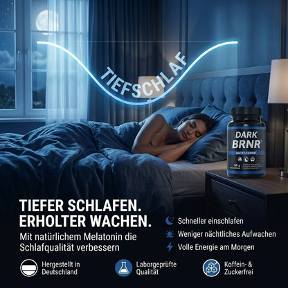 DARK BRNR Nacht-Formel mit Melatonin, 120 Kapseln