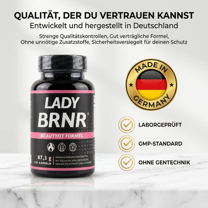 LADY BRNR BeautyFit Stoffwechsel Kollagen Formel, 120 Kapseln