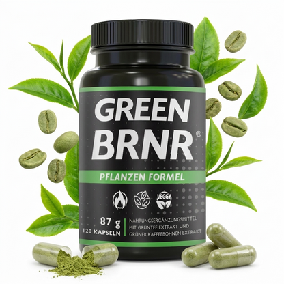 GREEN BRNR Grüntee Extrakt hochdosiert, 120 Kapseln