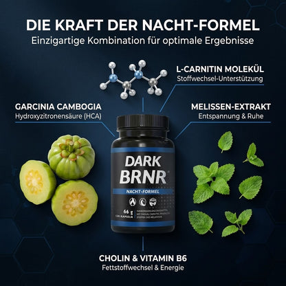 DARK BRNR Nacht-Formel mit Melatonin, 120 Kapseln