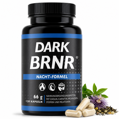DARK BRNR Nacht-Formel mit Melatonin, 120 Kapseln