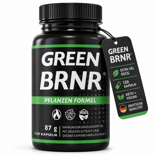 GREEN BRNR Grüntee Extrakt hochdosiert, 120 Kapseln