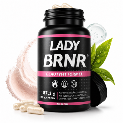 LADY BRNR BeautyFit Stoffwechsel Kollagen Formel, 120 Kapseln