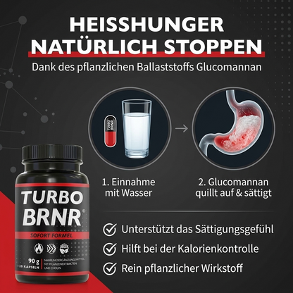 TURBO BRNR Sofort Formel, 120 Kapseln