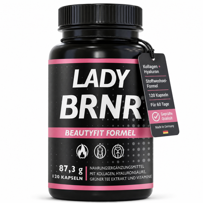 LADY BRNR BeautyFit Stoffwechsel Kollagen Formel, 120 Kapseln