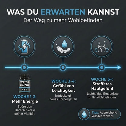WATER BRNR Wasser Balance Kapseln, 120 Kapseln