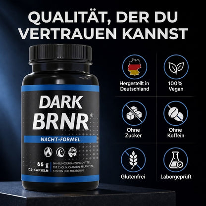DARK BRNR Nacht-Formel mit Melatonin, 120 Kapseln