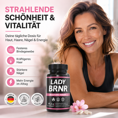 LADY BRNR BeautyFit Stoffwechsel Kollagen Formel, 120 Kapseln