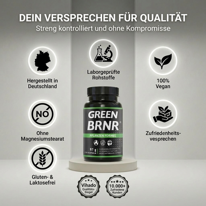 GREEN BRNR Grüntee Extrakt hochdosiert, 120 Kapseln